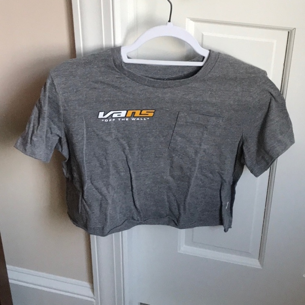 Vans grey crop top NEW